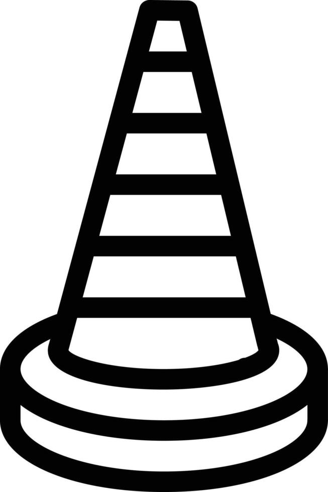 illustrazione vettoriale del cono su uno sfondo simboli di qualità premium. icone vettoriali per il concetto e la progettazione grafica.