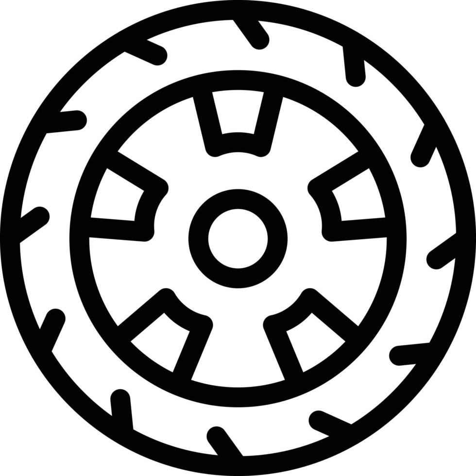 illustrazione vettoriale della ruota su uno sfondo. simboli di qualità premium. icone vettoriali per il concetto e la progettazione grafica.