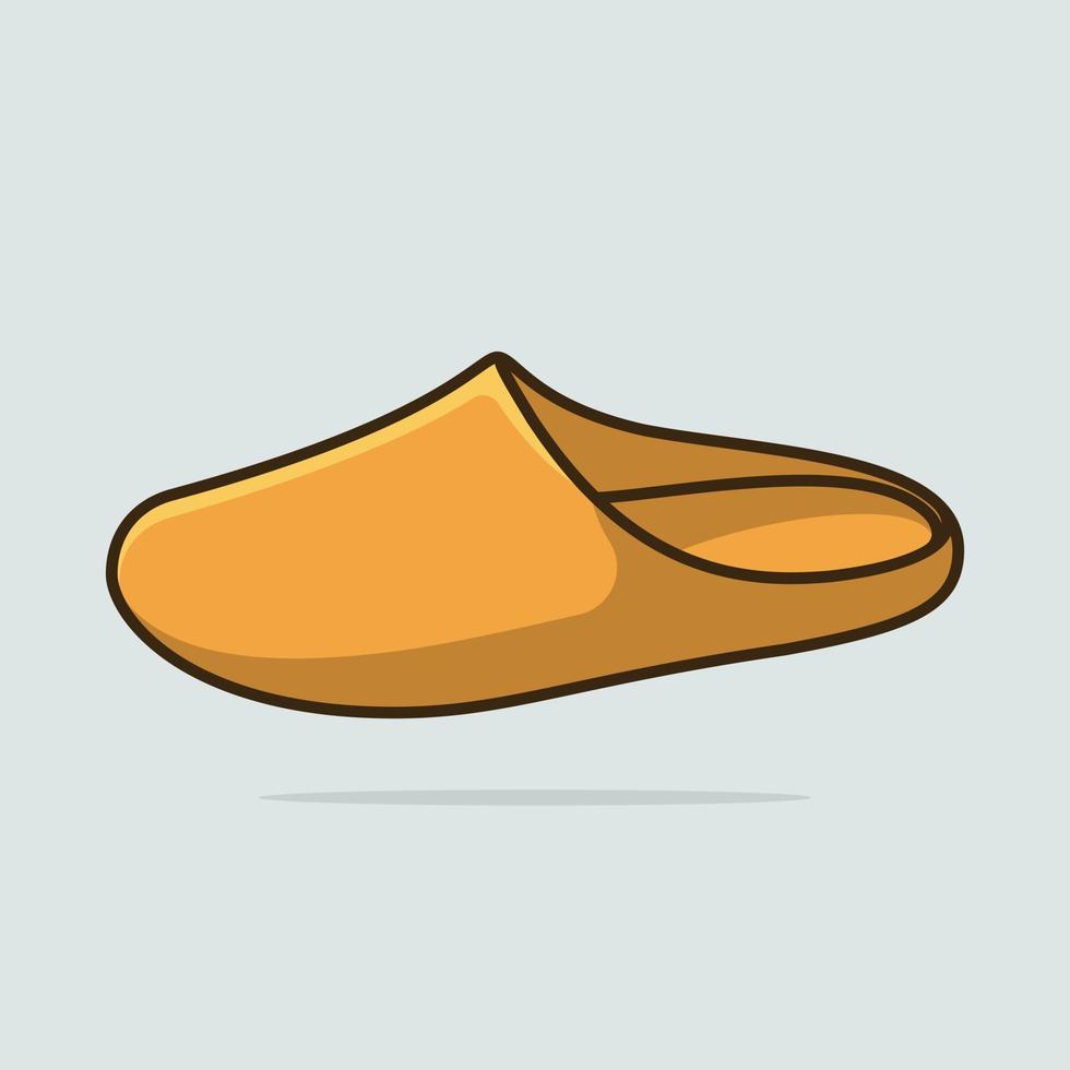 pantofola cartone animato vettore illustrazione design.