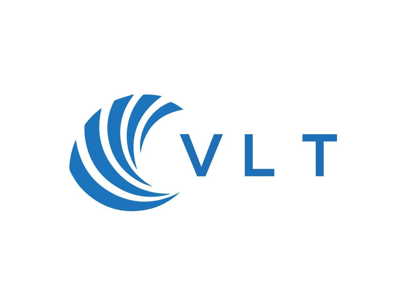 vlt lettera logo design su bianca sfondo. vlt creativo cerchio lettera logo concetto. vlt lettera design. vettore