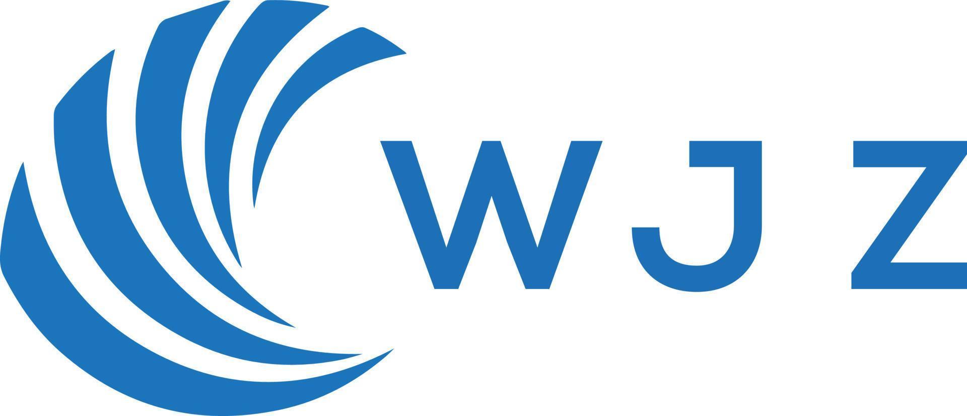 wjz lettera logo design su bianca sfondo. wjz creativo cerchio lettera logo concetto. wjz lettera design. vettore