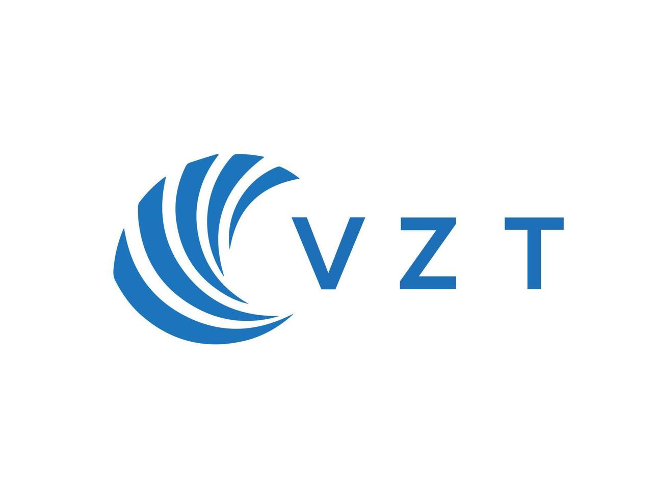 vzt lettera logo design su bianca sfondo. vzt creativo cerchio lettera logo concetto. vzt lettera design. vettore