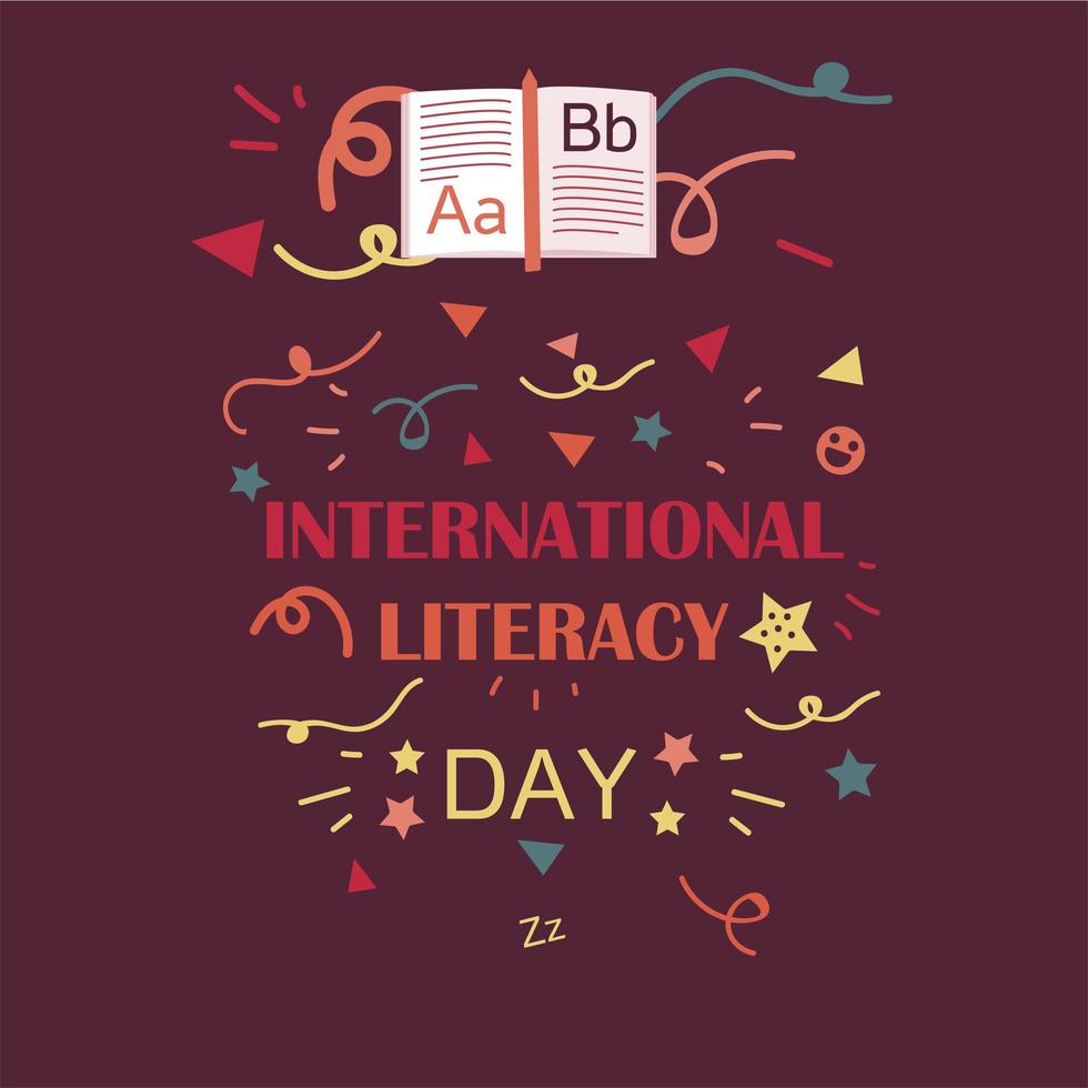 giornata internazionale dell'alfabetizzazione vettore
