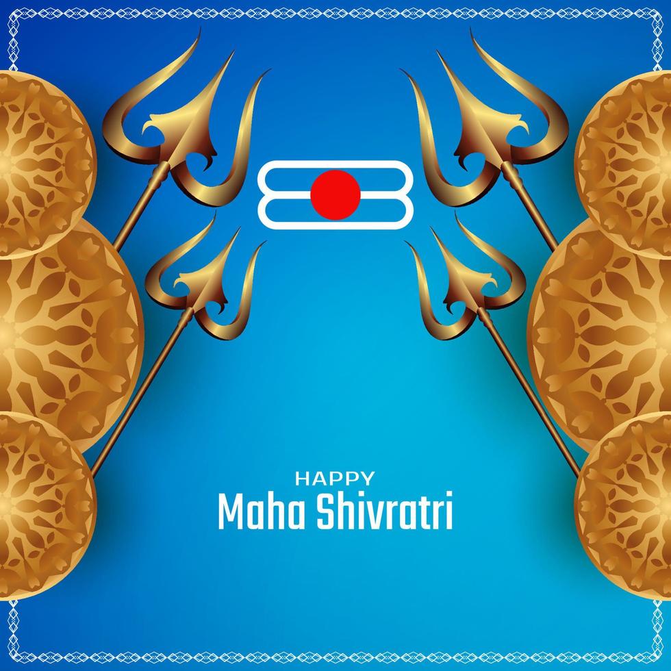 tradizionale contento maha shivratri religioso Festival sfondo vettore