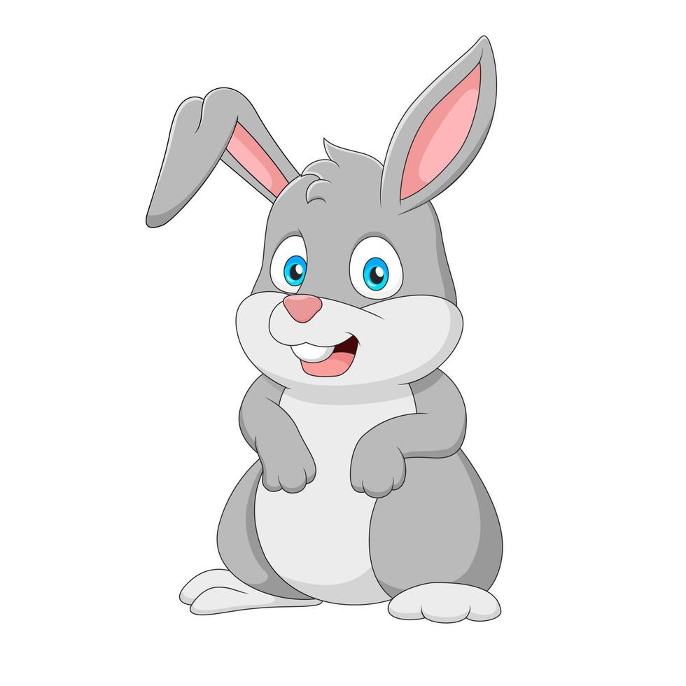 cartone animato vettore illustrazione di un' carino coniglietto