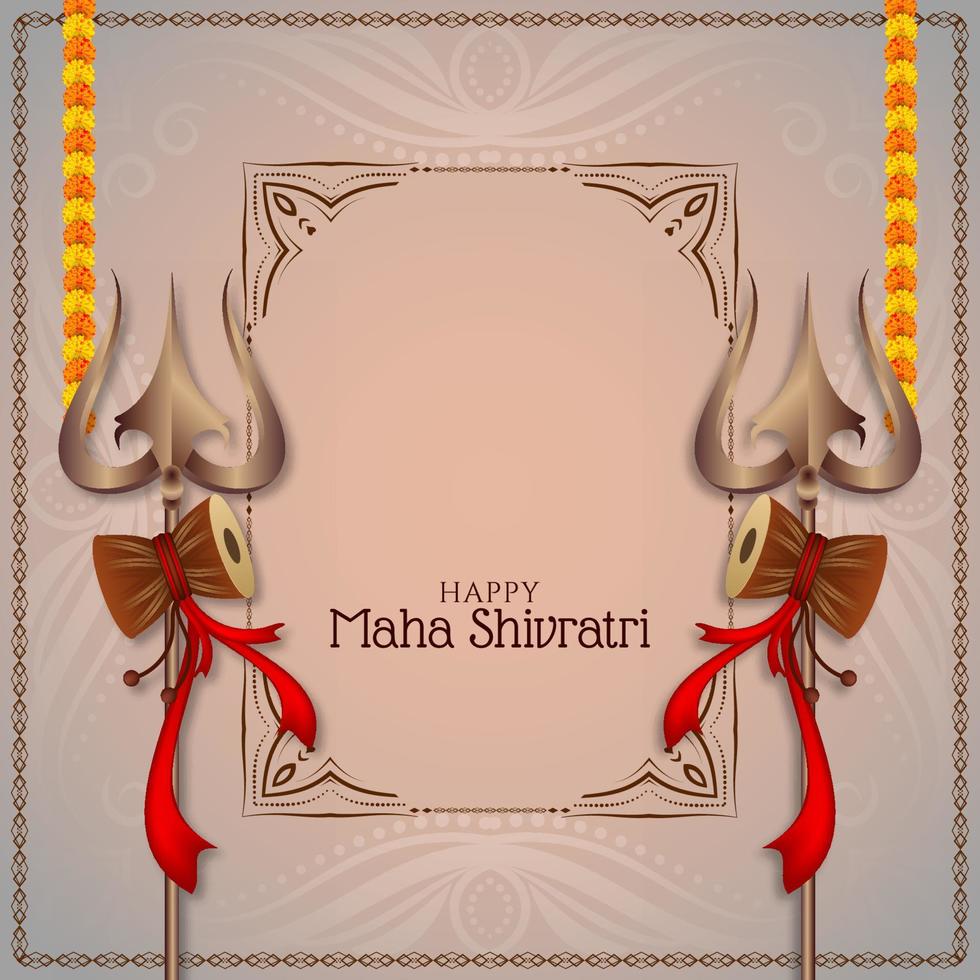 contento maha shivratri indiano Festival mitologia sfondo vettore