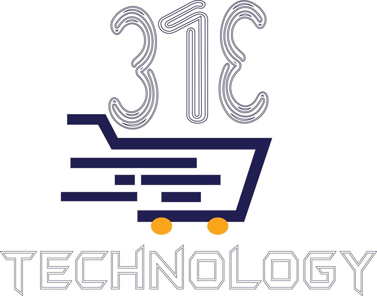 313 tecnologia shopping carrello vettore