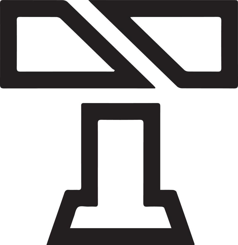 lettermark logo a partire dal lettera t vettore file