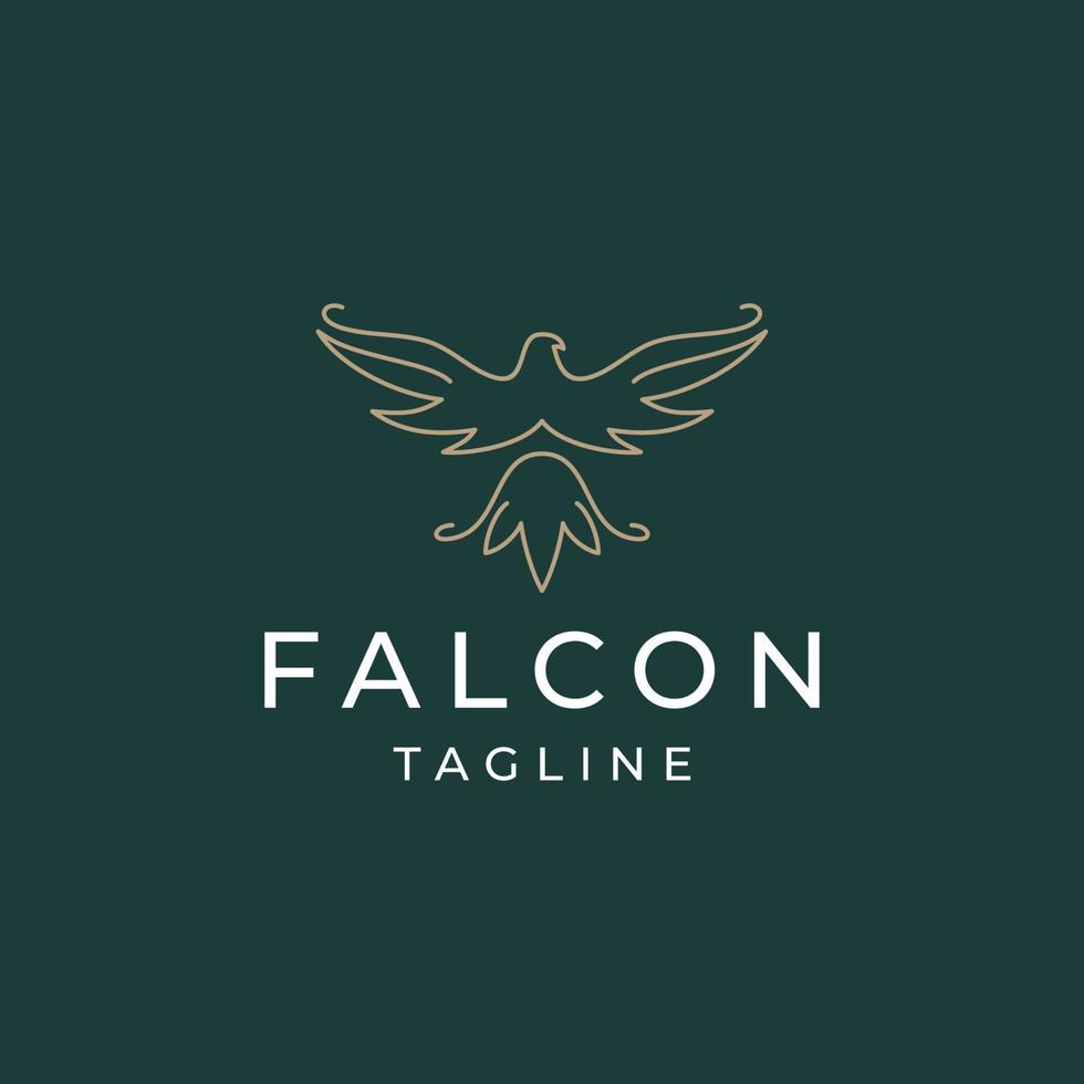 falco logo design icona modello vettore