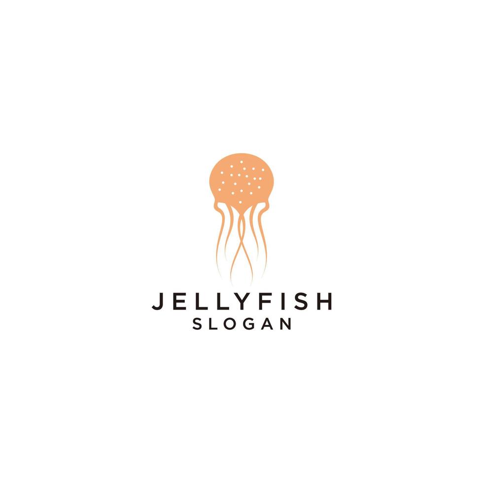 gelatina pesce logo design icona vettore