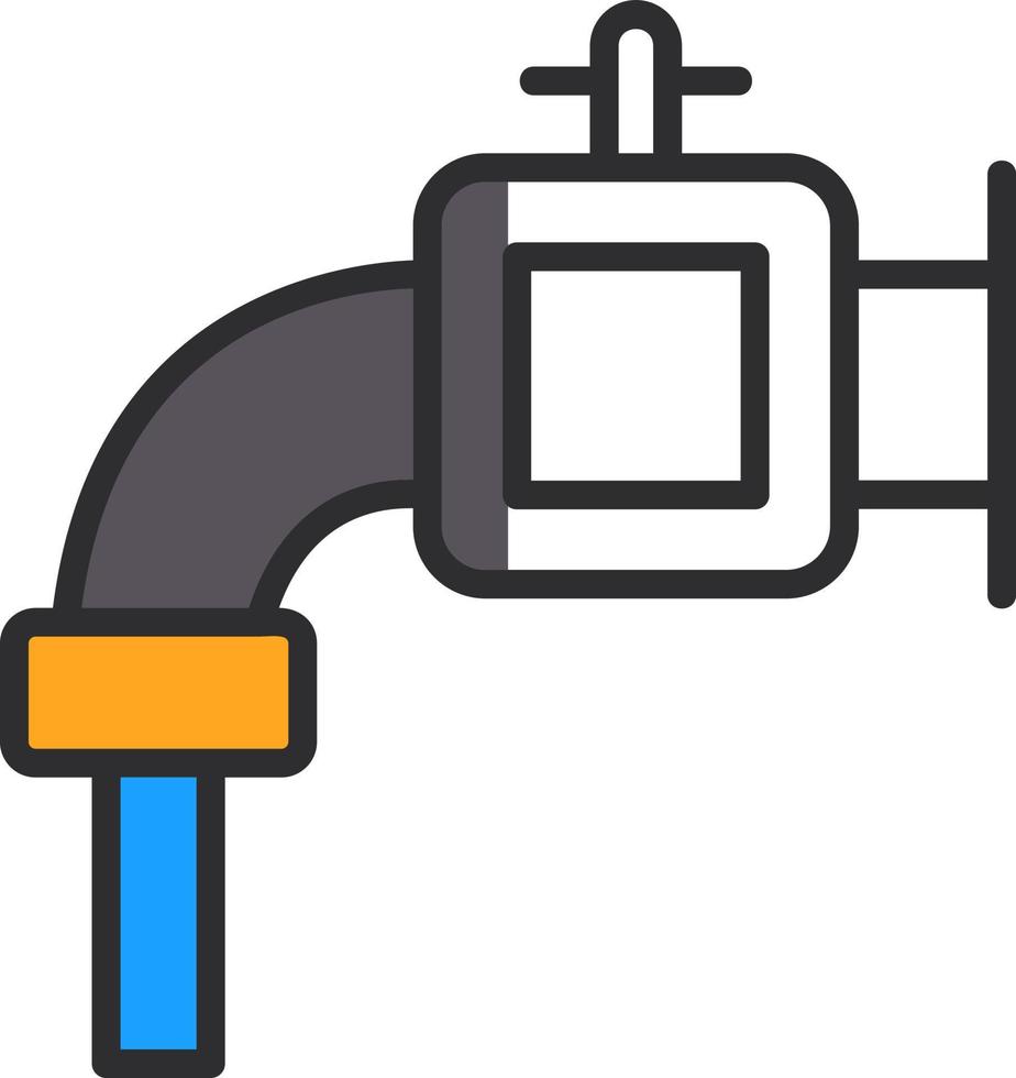 acqua tubo vettore icona design