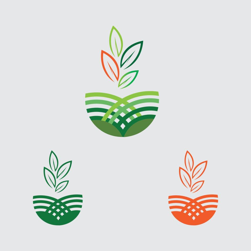 logo di pianta vettore