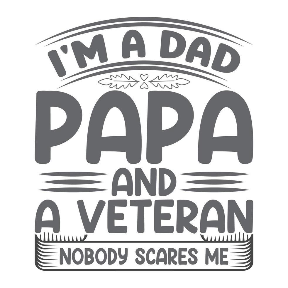 papà tipografia maglietta design gratuito vettore