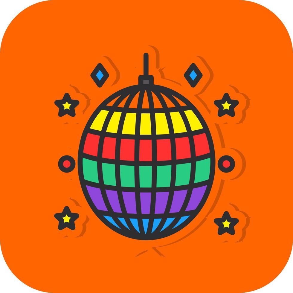 discoteca palla vettore icona design