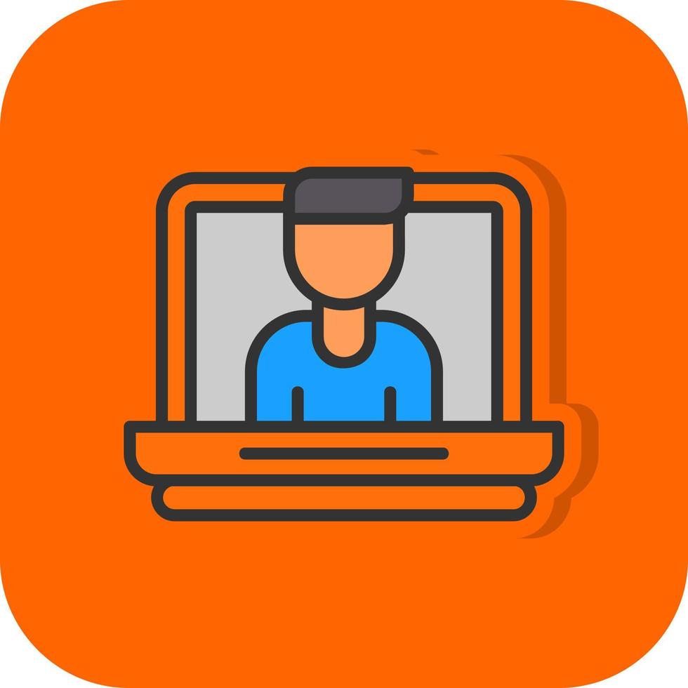 video conferenza vettore icona design