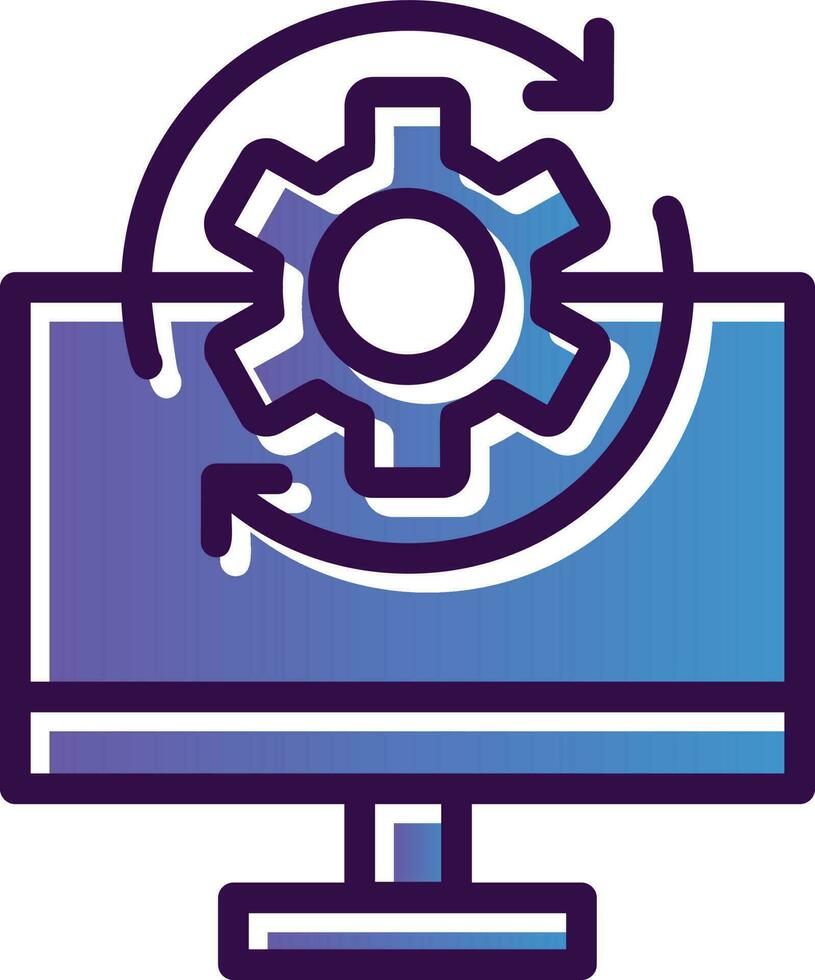 operativo sistema vettore icona design