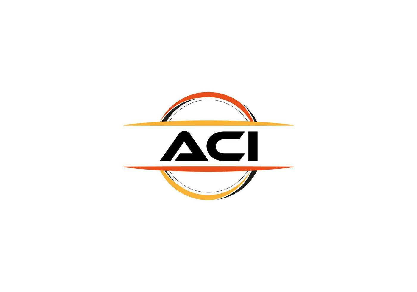 aci lettera reali mandala forma logo. aci spazzola arte logo. aci logo per un' azienda, attività commerciale, e commerciale uso. vettore