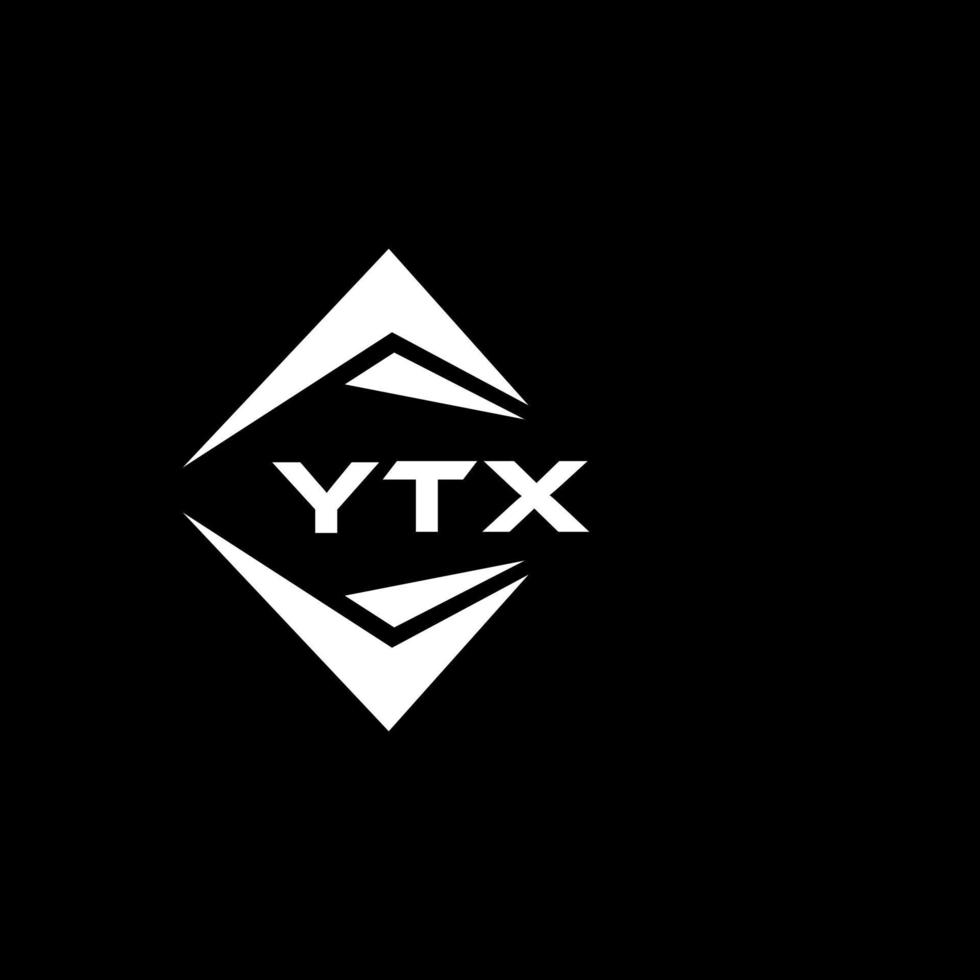 ytx astratto monogramma scudo logo design su nero sfondo. ytx creativo iniziali lettera logo. vettore