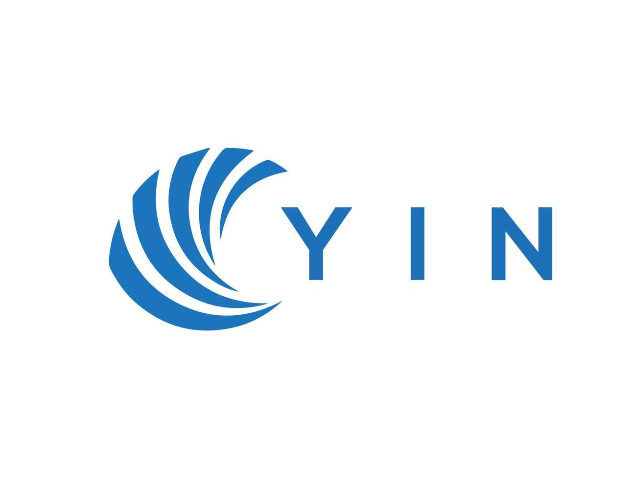 yin lettera logo design su bianca sfondo. yin creativo cerchio lettera logo concetto. yin lettera design. vettore