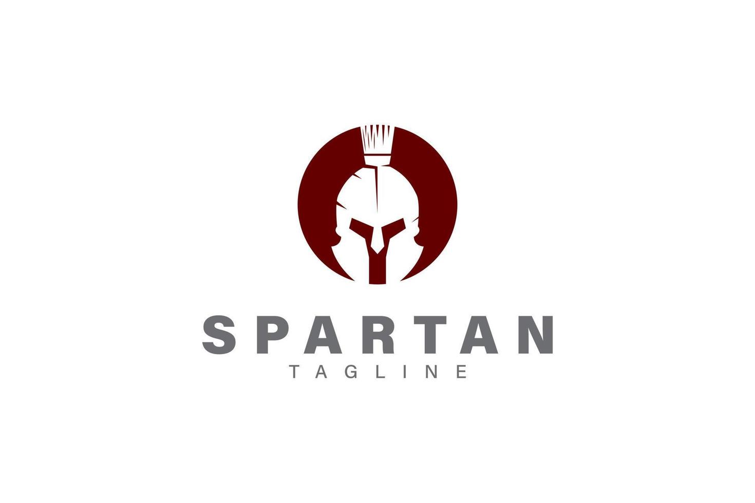 vettore di design del logo spartano