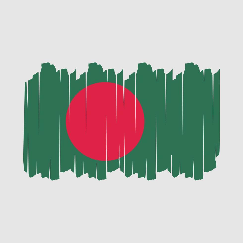 bangladesh bandiera spazzola vettore illustrazione