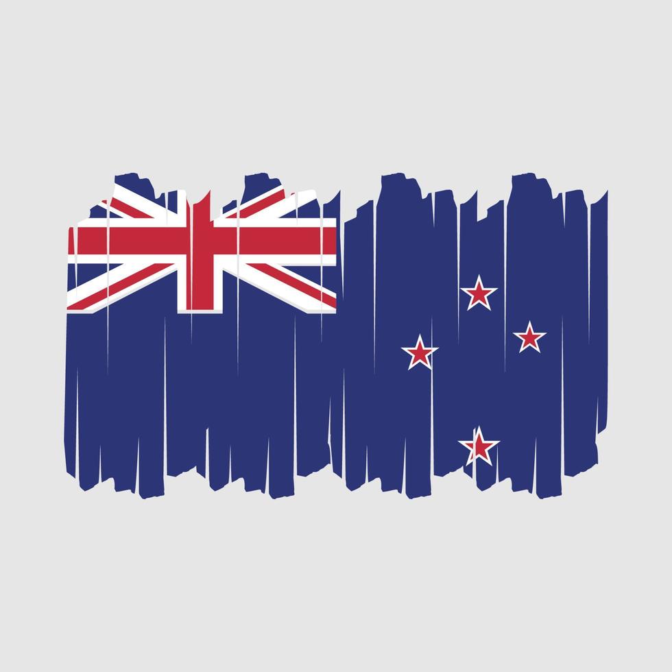 nuovo Zelanda bandiera spazzola vettore illustrazione