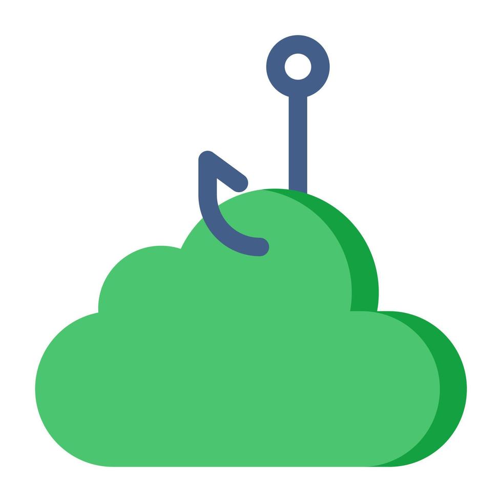 premio Scarica icona di nube phishing vettore