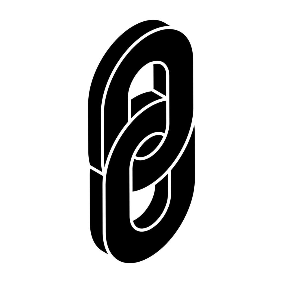 un icona design di catena collegamento vettore