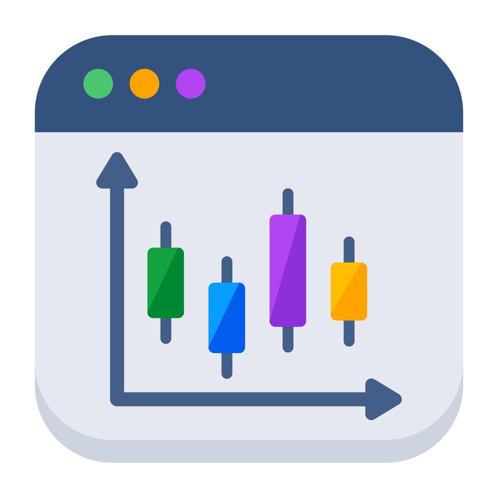 colorato design icona di ragnatela statistica vettore