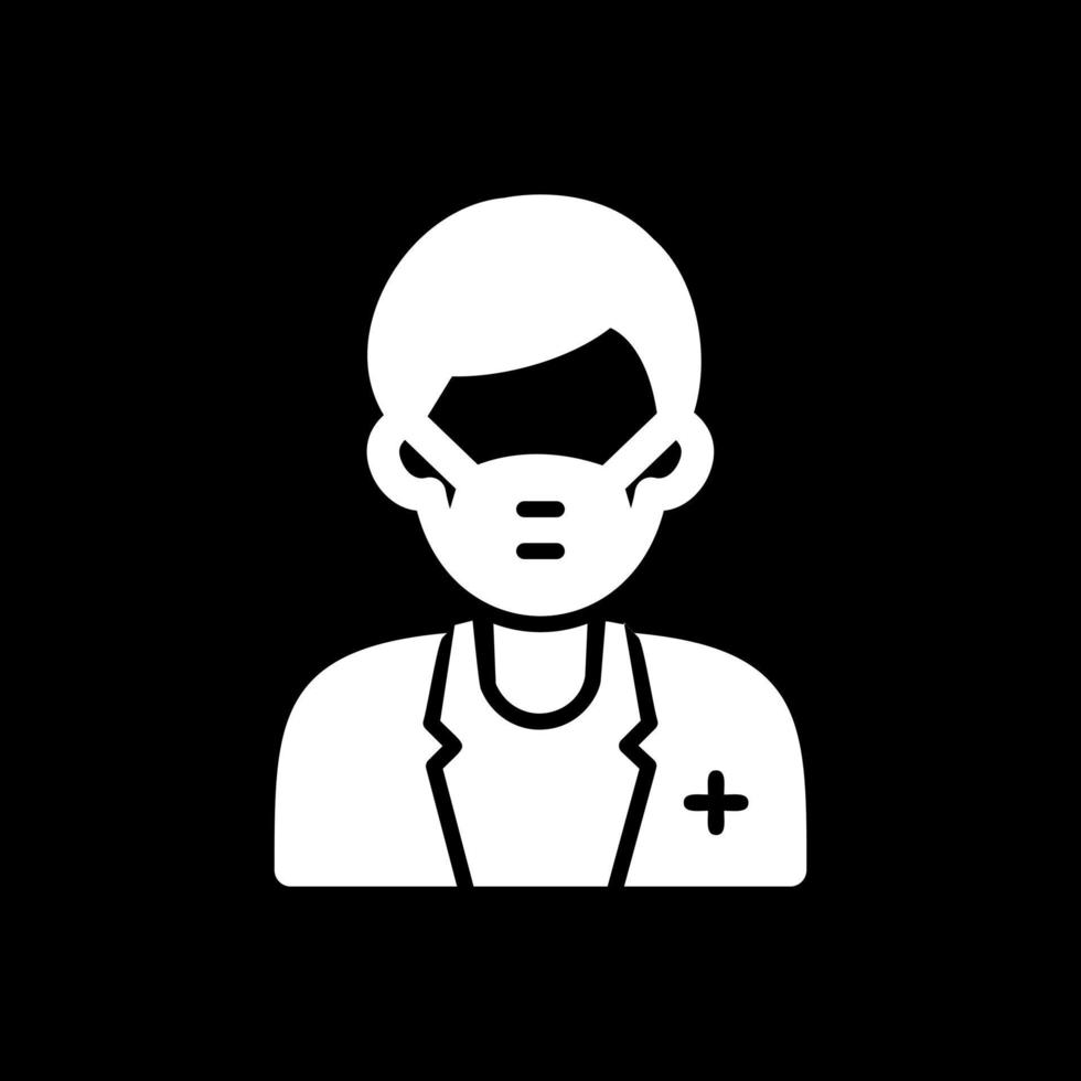 maschio chirurgo vettore icona design
