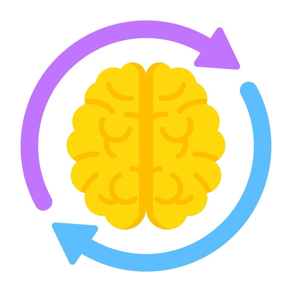 Perfetto design icona di cervello aggiornare vettore