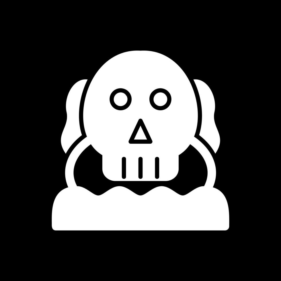 cranio isola vettore icona design
