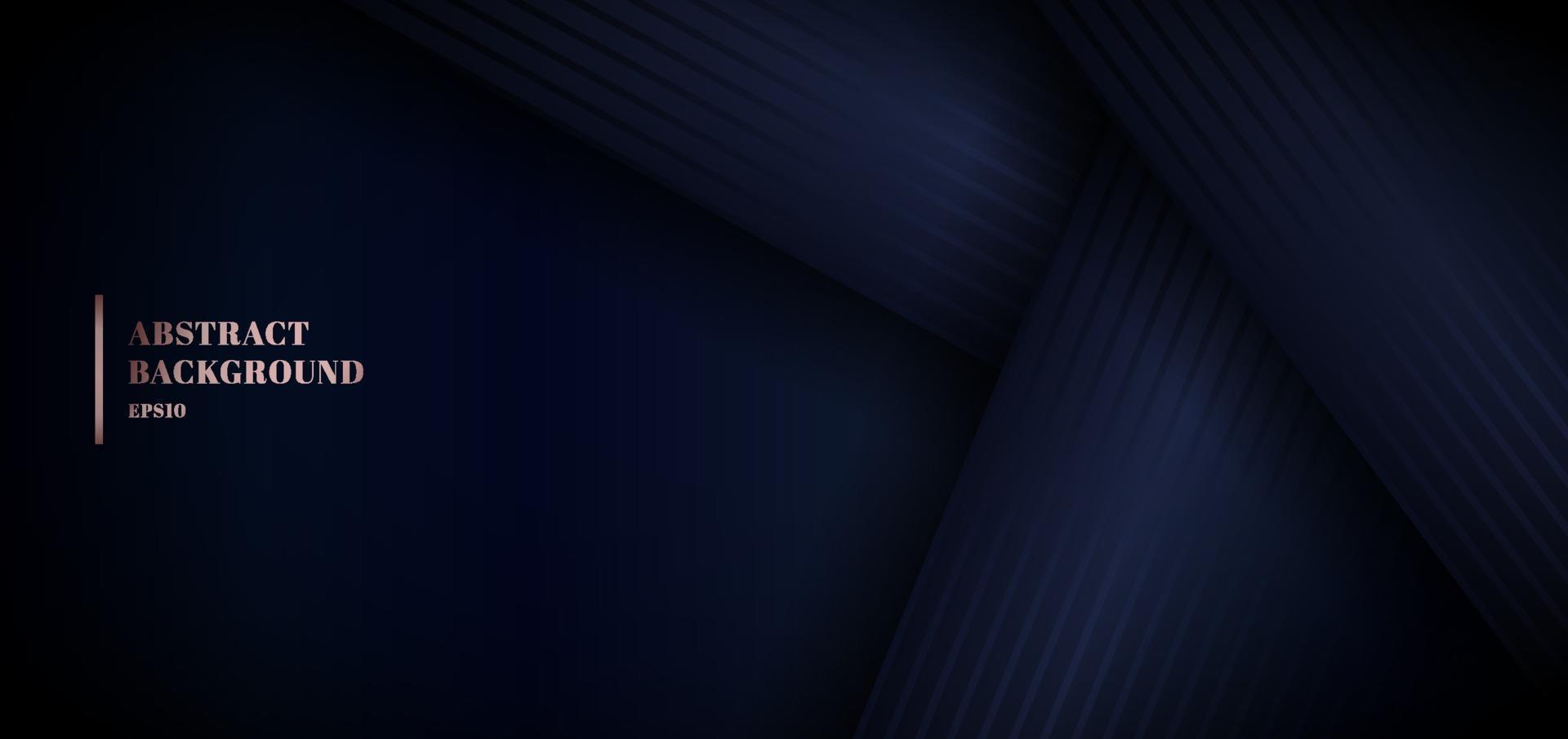 strati di sovrapposizione di carta blu astratta 3d su sfondo scuro vettore