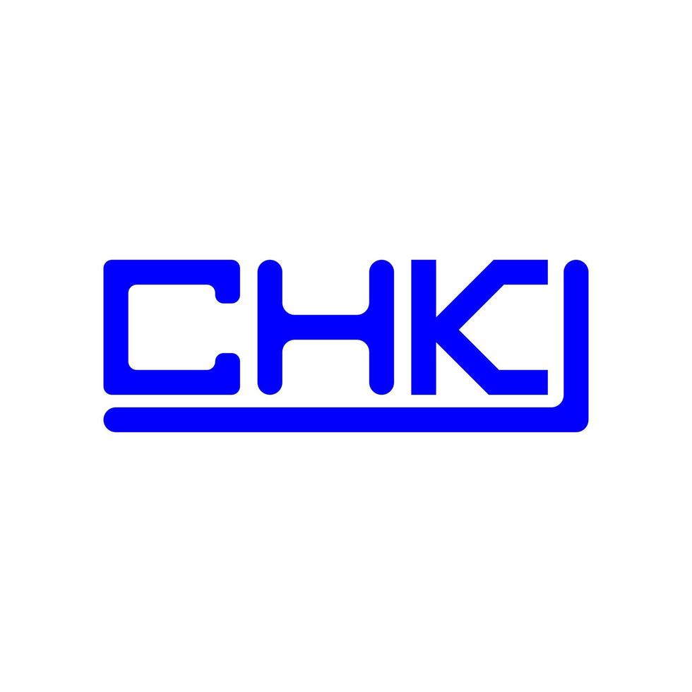 chk lettera logo creativo design con vettore grafico, chk semplice e moderno logo.