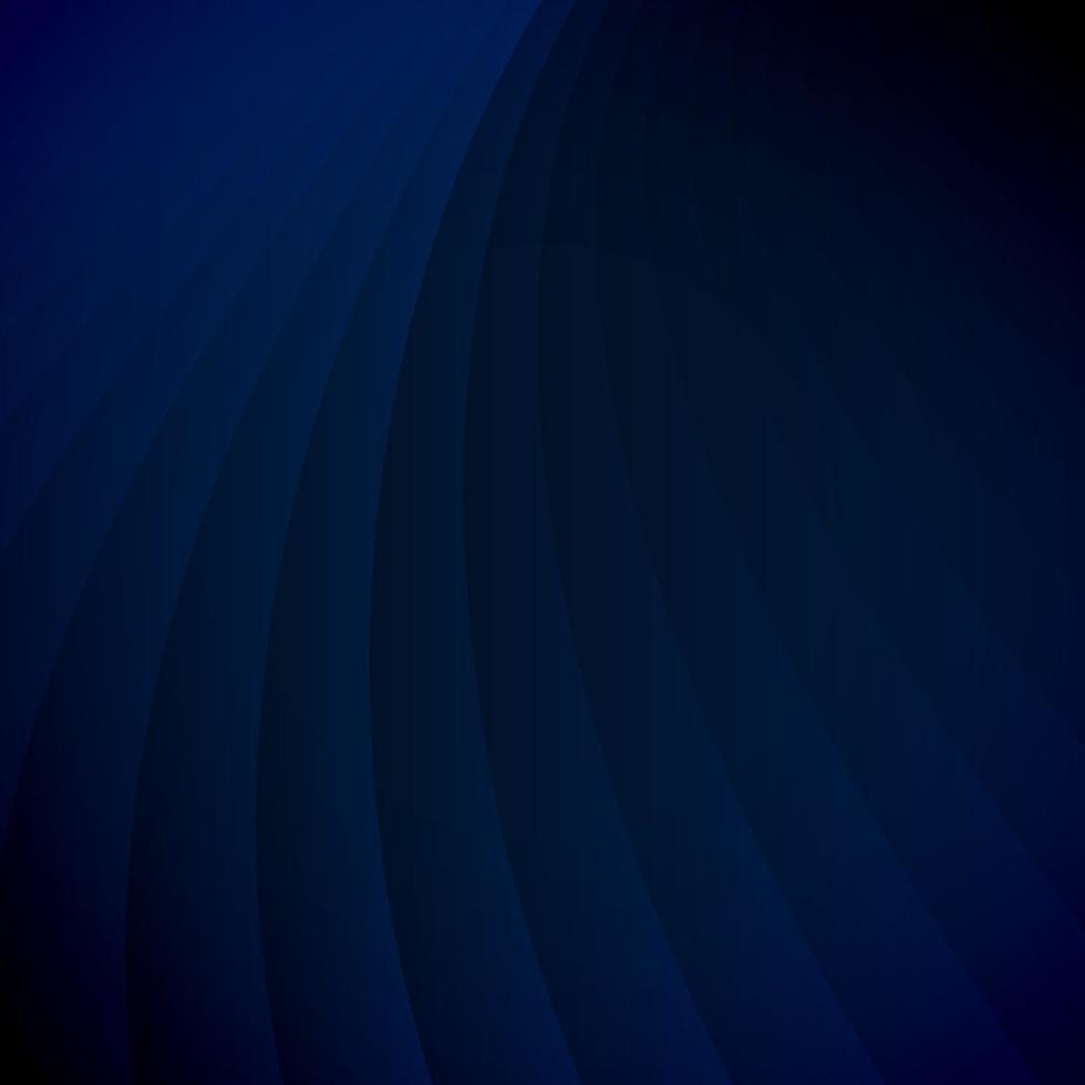 le linee della curva verticale di prospettiva a strisce blu scuro astratte modellano lo stile di lusso del fondo. vettore