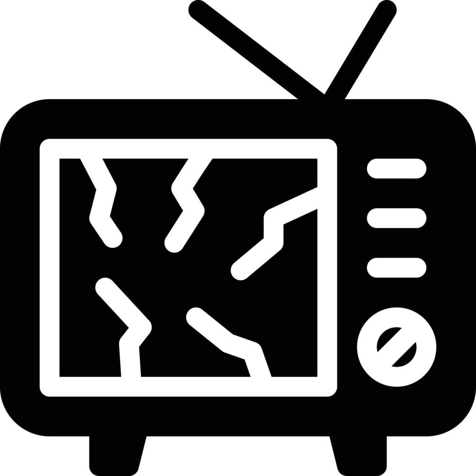 televisione danno vettore illustrazione su un' sfondo.premio qualità simboli.vettore icone per concetto e grafico design.