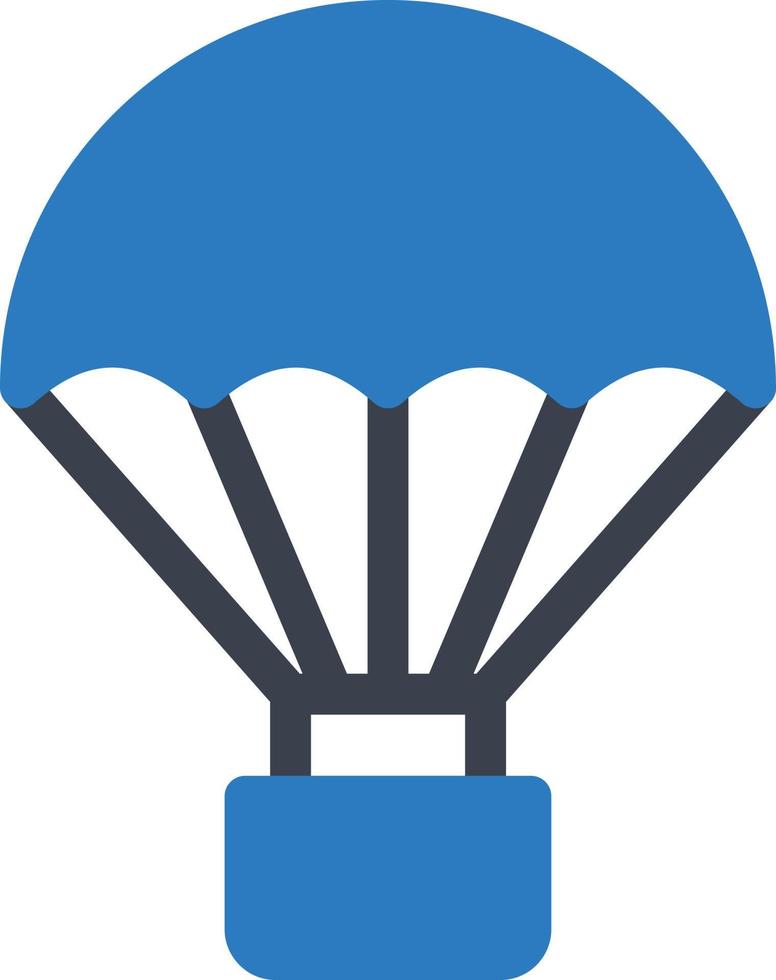 illustrazione vettoriale del paracadute su uno sfondo. simboli di qualità premium. icone vettoriali per il concetto e la progettazione grafica.