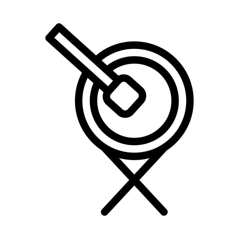 cimice tamburo icona schema stile Ramadan illustrazione vettore elemento e simbolo Perfetto.