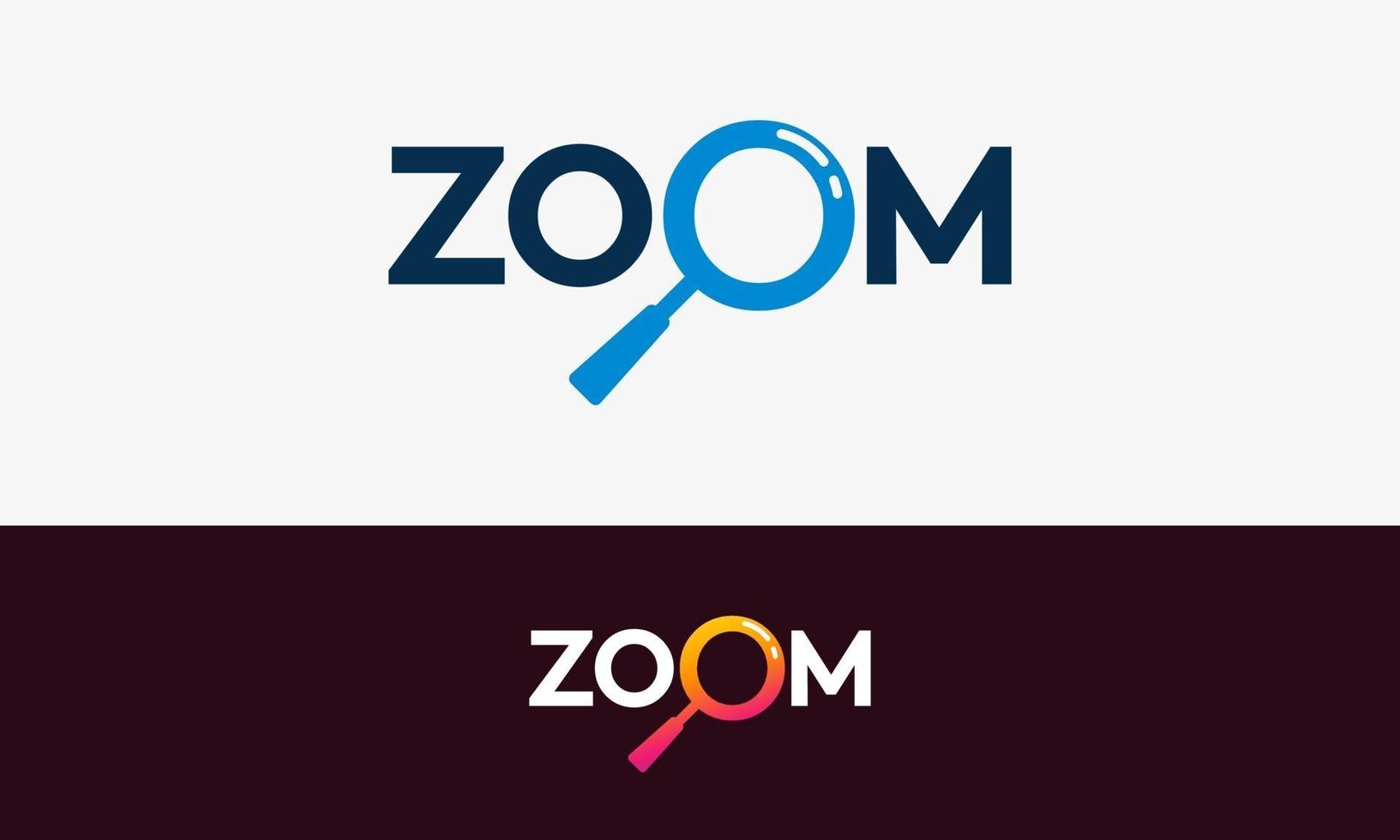 semplice modello di zoom design vettore