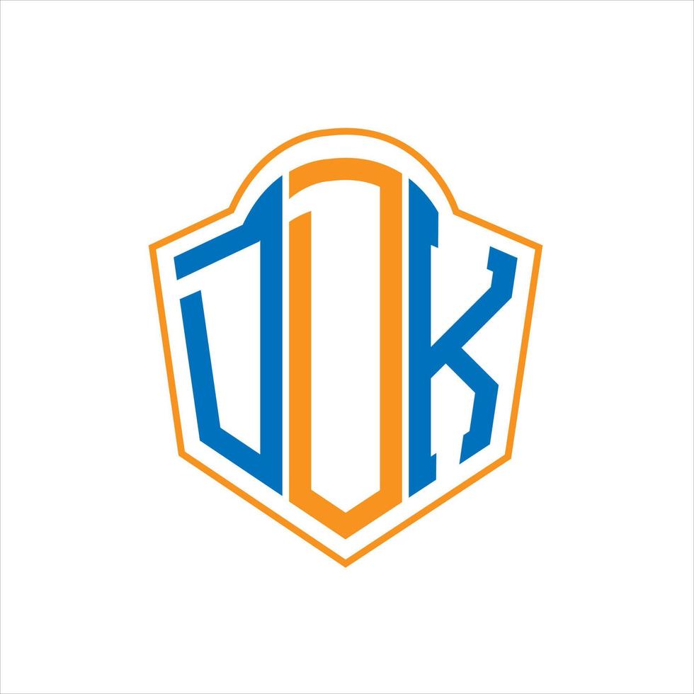 ddk astratto monogramma scudo logo design su bianca sfondo. ddk creativo iniziali lettera logo. vettore