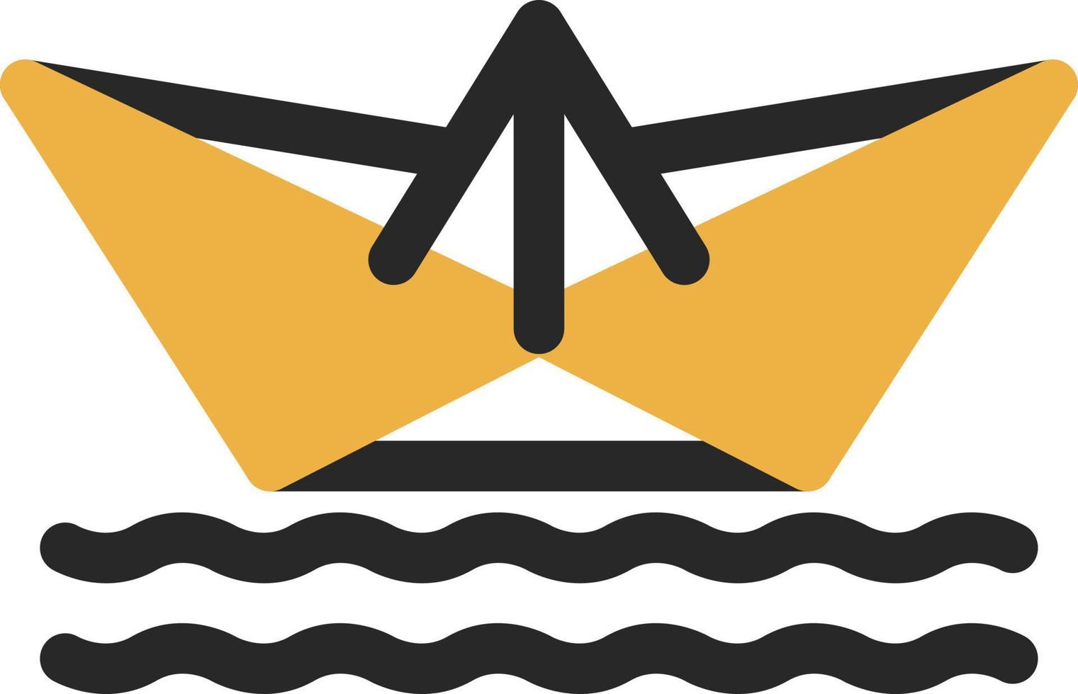 carta barca vettore icona design