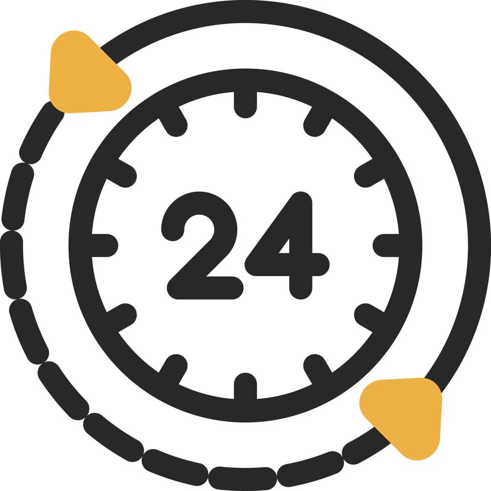 24 ore vettore icona design