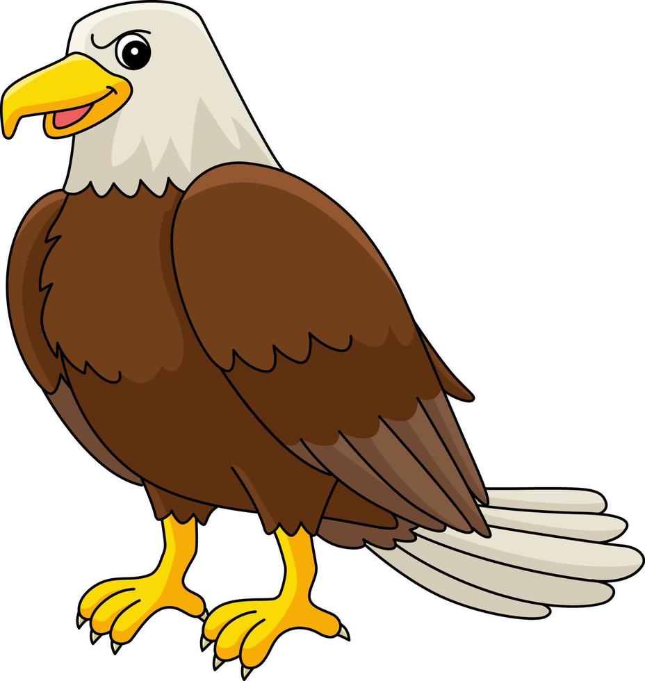 aquila animale cartone animato colorato clipart illustrazione vettore