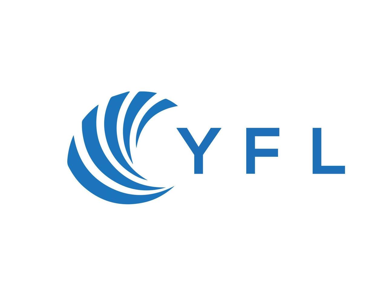 yfl lettera logo design su bianca sfondo. yfl creativo cerchio lettera logo concetto. yfl lettera design. vettore