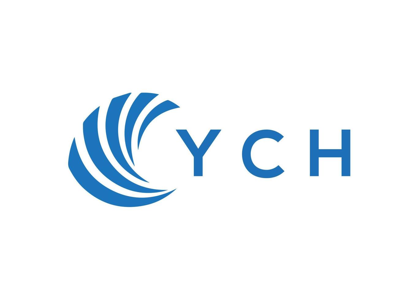 ych lettera logo design su bianca sfondo. ych creativo cerchio lettera logo concetto. ych lettera design. vettore