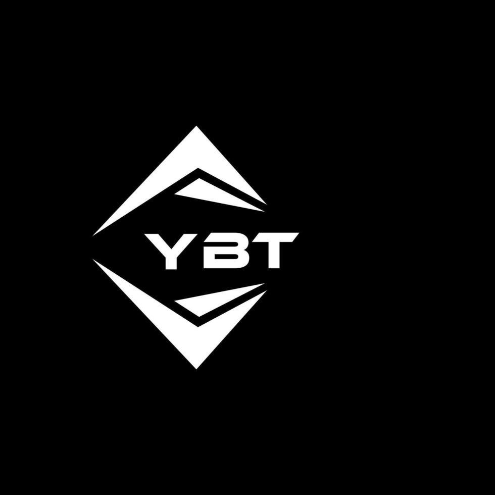 ybt astratto monogramma scudo logo design su nero sfondo. ybt creativo iniziali lettera logo. vettore
