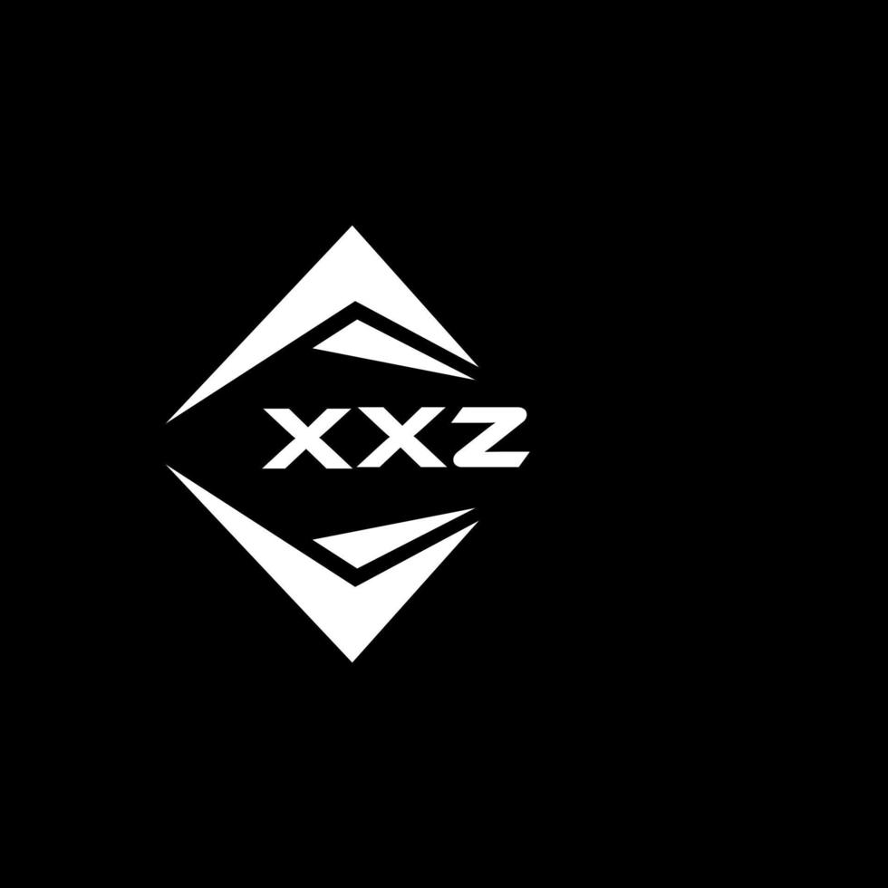 xxz astratto monogramma scudo logo design su nero sfondo. xxz creativo iniziali lettera logo. vettore