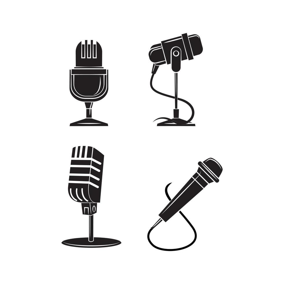 microfono simbolo illustrazione design vettore