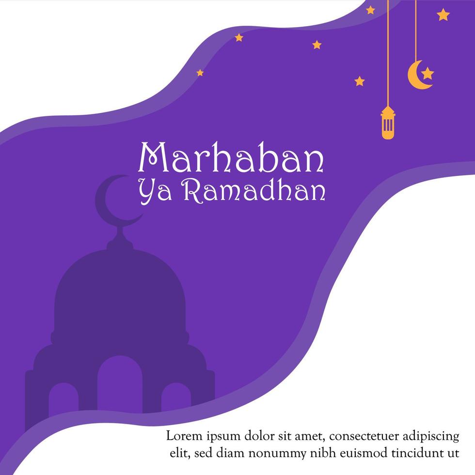 Ramadan sociale media inviare design. un' bene modello per pubblicità su sociale media. Perfetto per sociale media messaggi, sfondo, e ragnatela bandiera Internet Annunci vettore