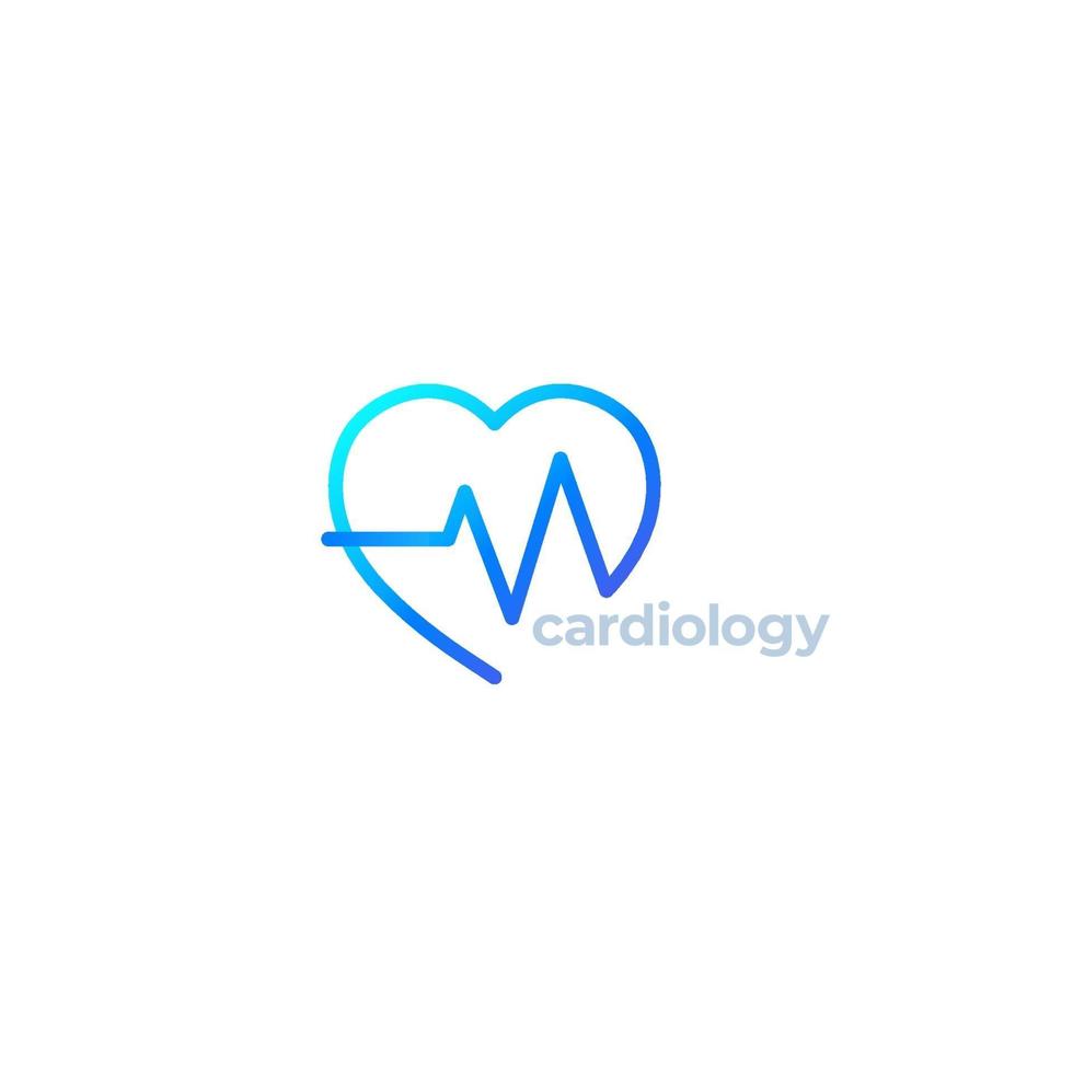 logo vettoriale di cardiologia con heart.eps